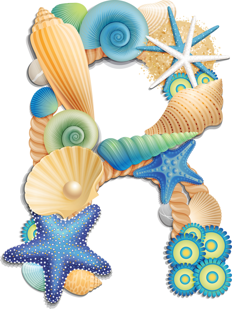 Letters clipart seashell.  alpha blue png