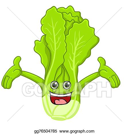 Lettuce clipart cartoon. Stock illustration drawing 