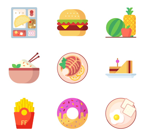 Lettuce clipart flat. Salad icons free vector