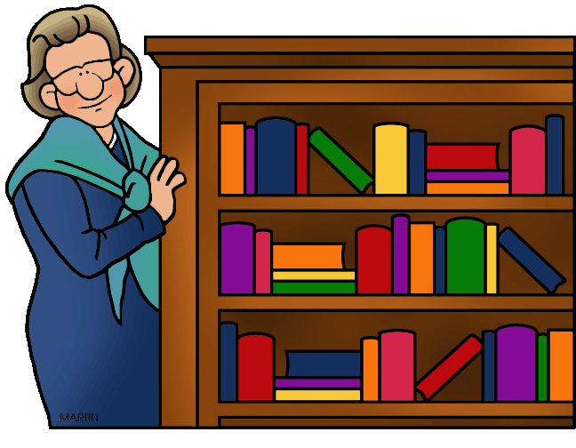Female clipart librarian. School clip art by