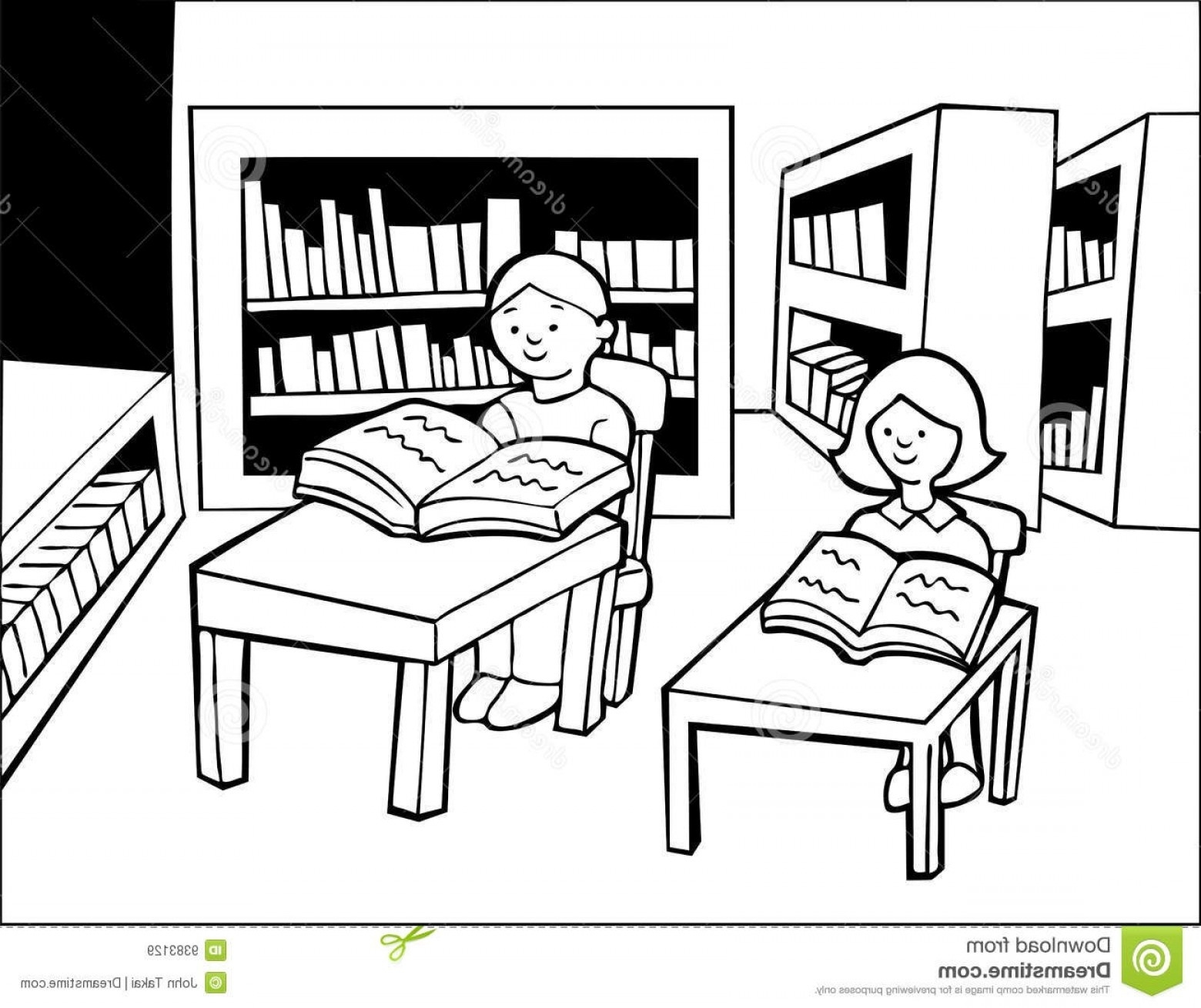 librarian clipart black and white
