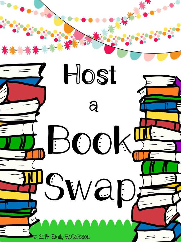 Host a swap let. Librarian clipart book exchange
