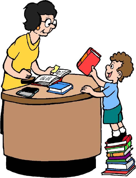 Return books cliparts free. Librarian clipart borrowing