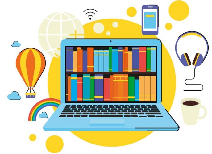 How keeping up with. Librarian clipart computer library