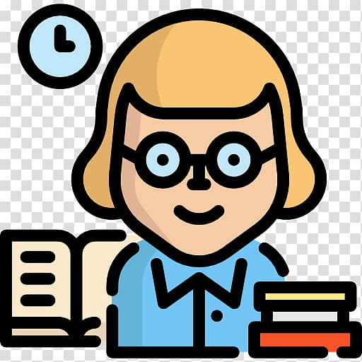 Librarian clipart computer library. School icons profesiones 