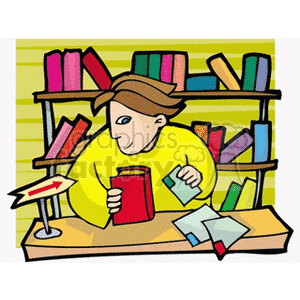 librarian clipart library book