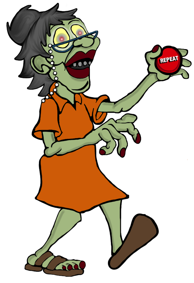 The adventures of library. Zombie clipart royalty free