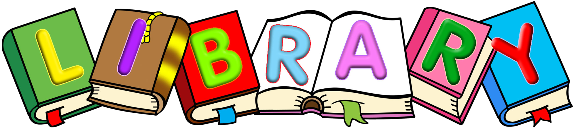 Library clipart books. Click here to download