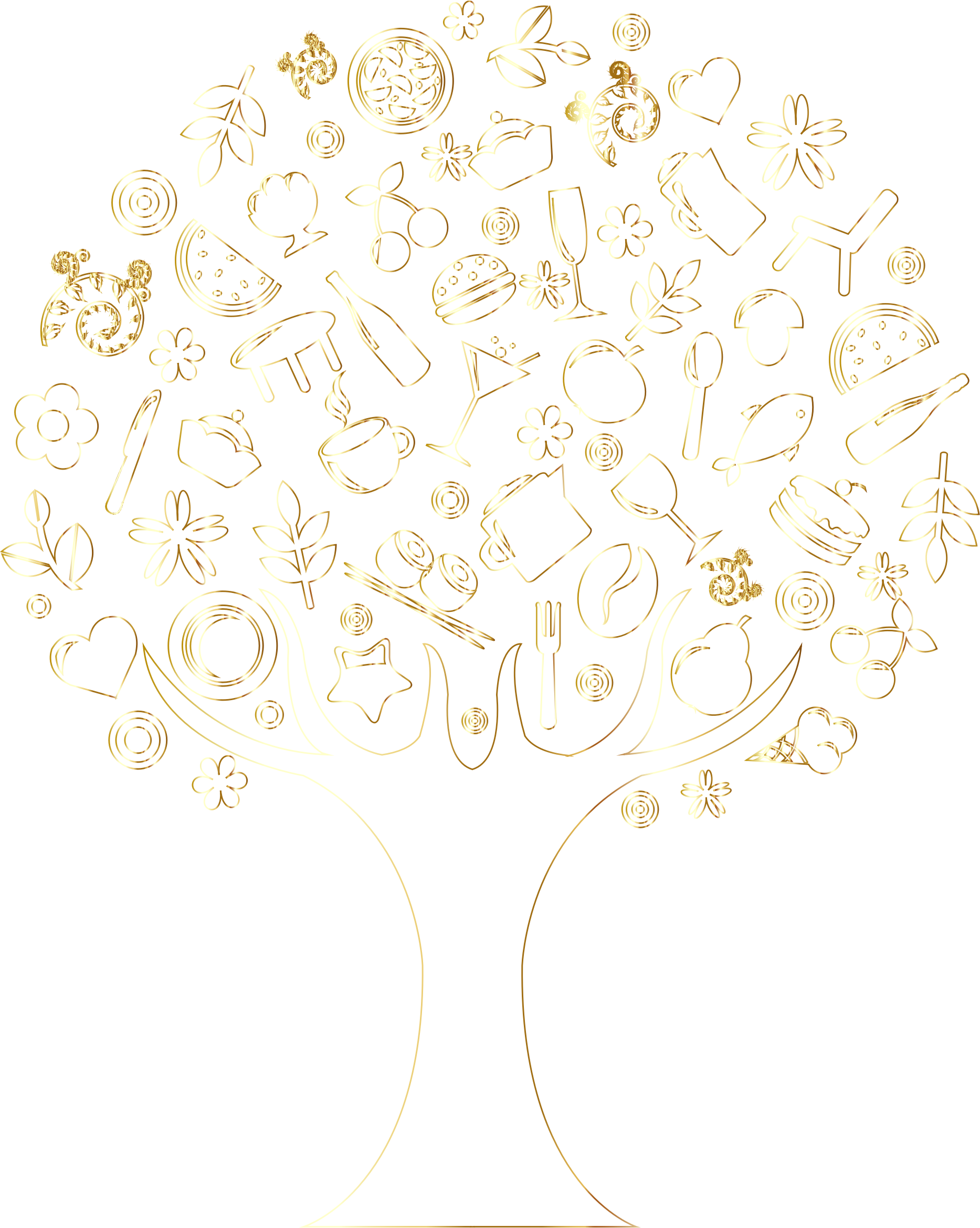 life clipart gold tree