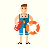 Cartoon free download best. Lifeguard clipart animated