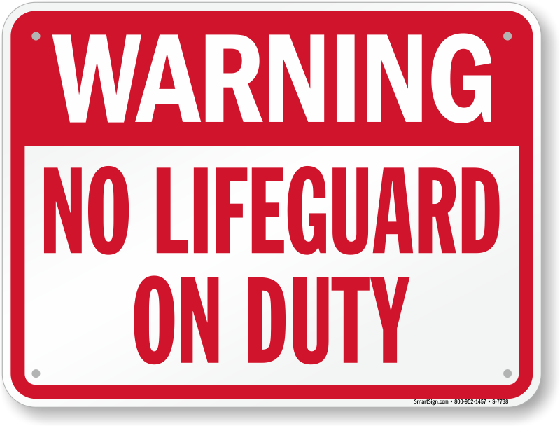 Lifeguard clipart duty sign. Swimmingpoolsigns warning no on