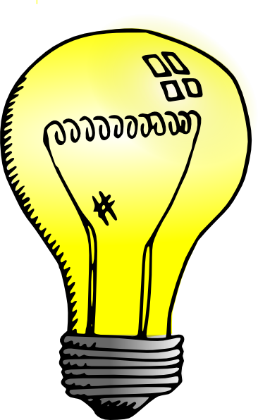 Cartoon clipart . Light bulb clip art cute