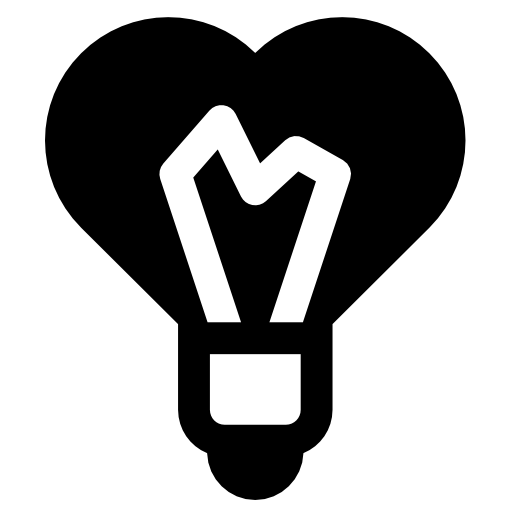 Shaped icon free icons. Light bulb clip art heart