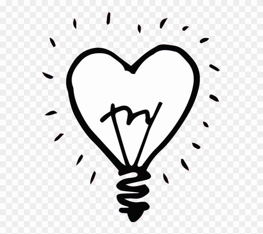 lightbulb clipart heart