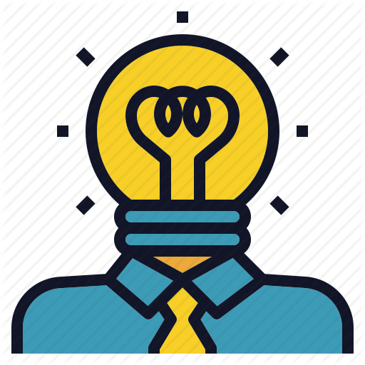 Light bulb clip art thinker. Iconfinder creative learning color