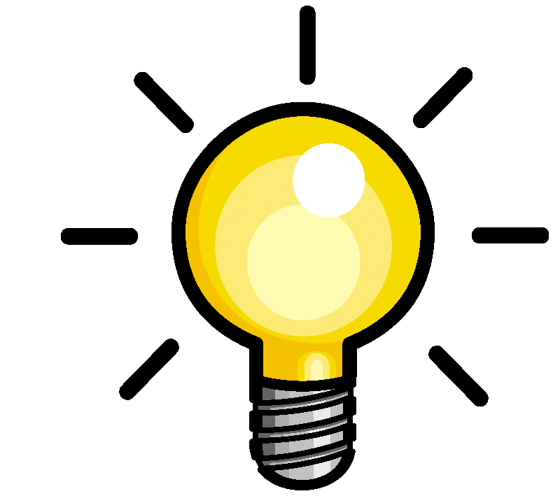 Light bulb graphic bulbs. Lights clipart solution