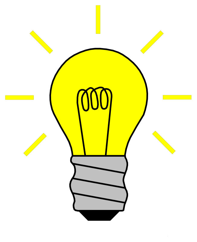 Light bulb clip art transparent background. Idea lightbulb clipart clipartxtras