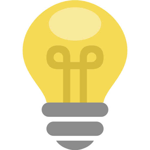 Light bulb icon png. Things by artem white