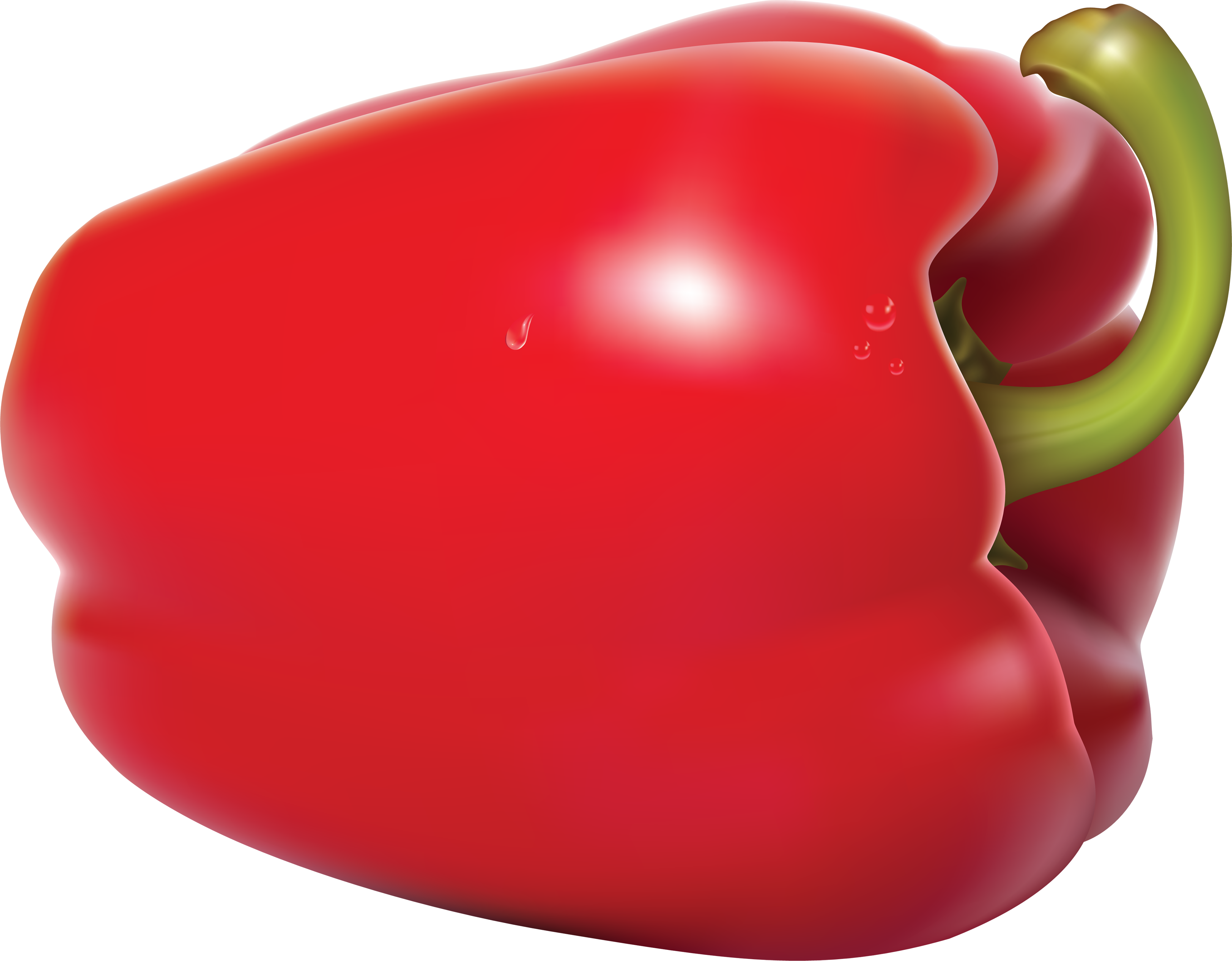 Pepper clipart sweet pepper. Red bell seven isolated