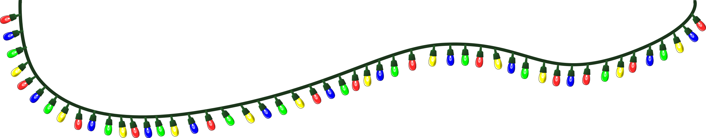  beauty transparent christmas. Lights clipart gold string
