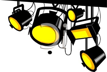 Lights clipart performing art.  clip clipartlook