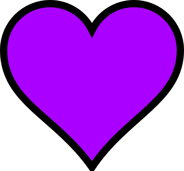 light clipart purple heart