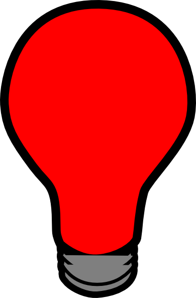 lightbulb clipart red
