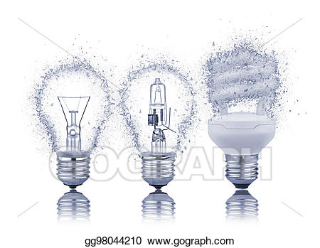 reflection clipart light bulb