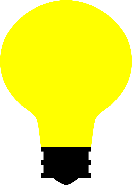lightbulb clipart simple