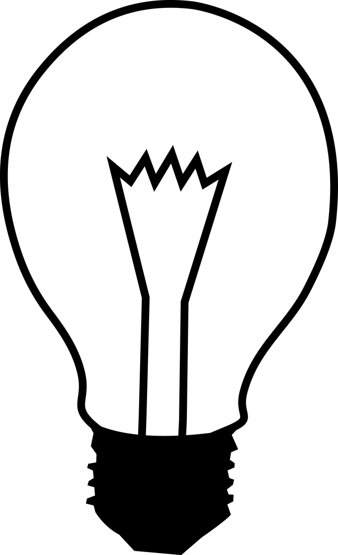 lightbulb clipart simple light bulb