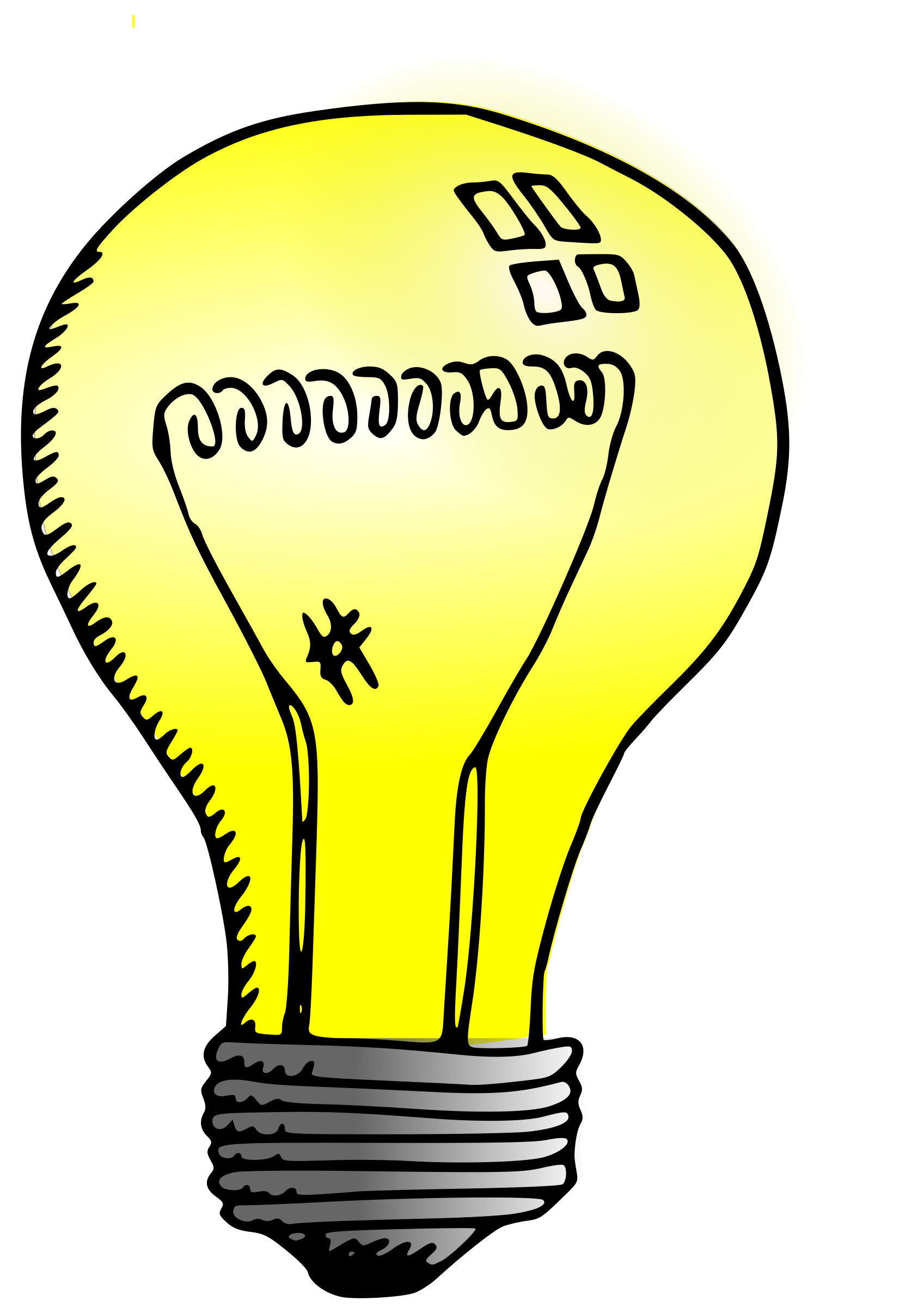 lightbulb clipart visible light