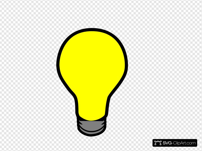 lightbulb clipart yellow