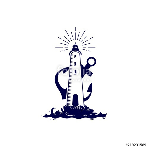 lighthouse clipart anchor
