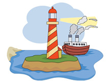 lighthouse clipart animated