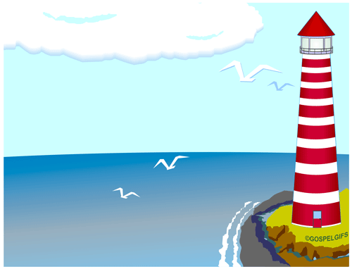 lighthouse clipart background