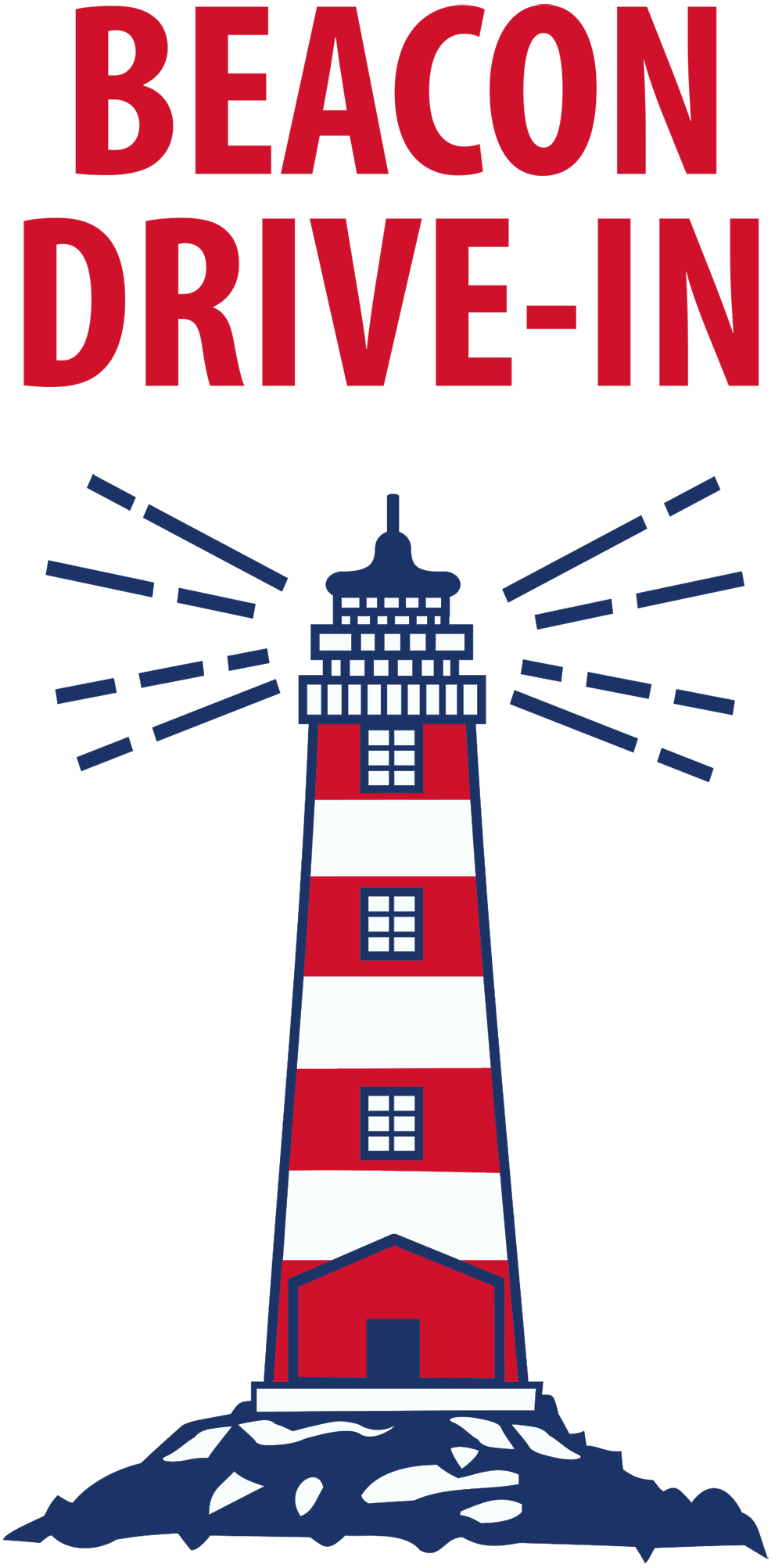 The drive in logo. Lighthouse clipart beacon