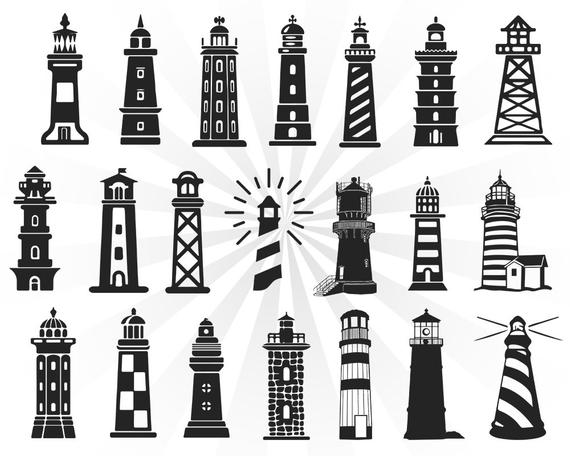 Lighthouse clipart light house. Svg bundle files for