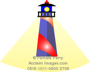 Lighthouse clipart lighthouse beam. Clip art image of