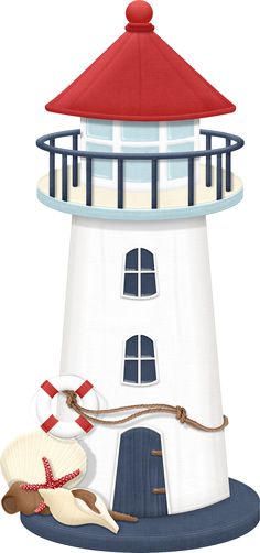 lighthouse clipart nautical