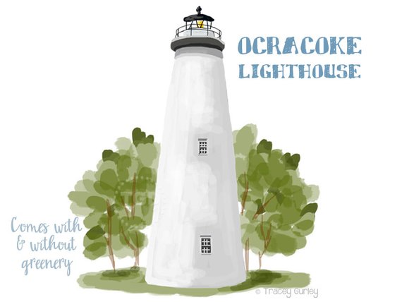 Ocracoke clip art beach. Lighthouse clipart north carolina