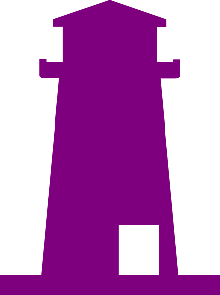 lighthouse clipart purple