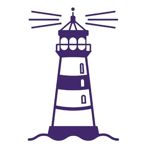 lighthouse clipart purple