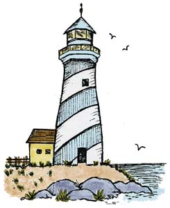 lighthouse clipart seaside