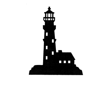 lighthouse clipart silhouette