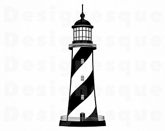 lighthouse clipart silhouette