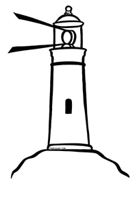 lighthouse clipart simple