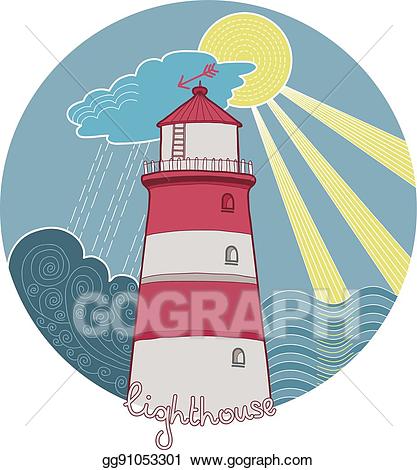 lighthouse clipart stormy