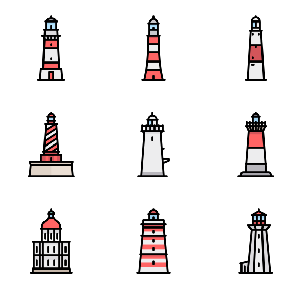 Light house png. Lighthouse icons free vector