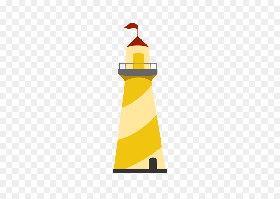 Red background product line. Lighthouse clipart yellow