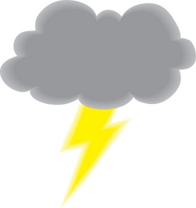 lighting clipart lightning cloud